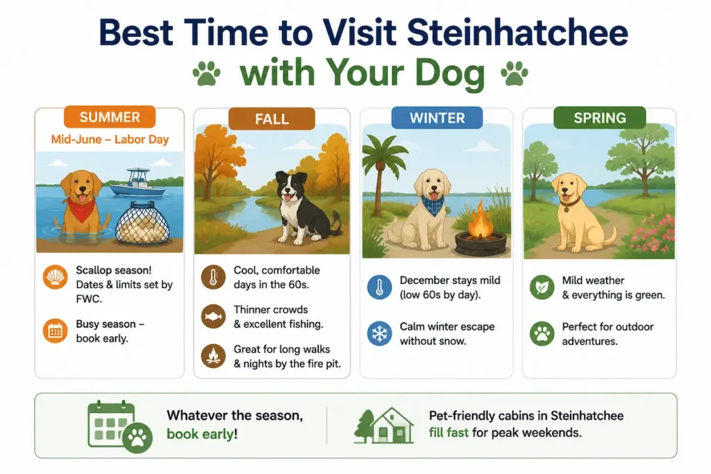 Best Time to Visit Steinhatchee with Your Dog
