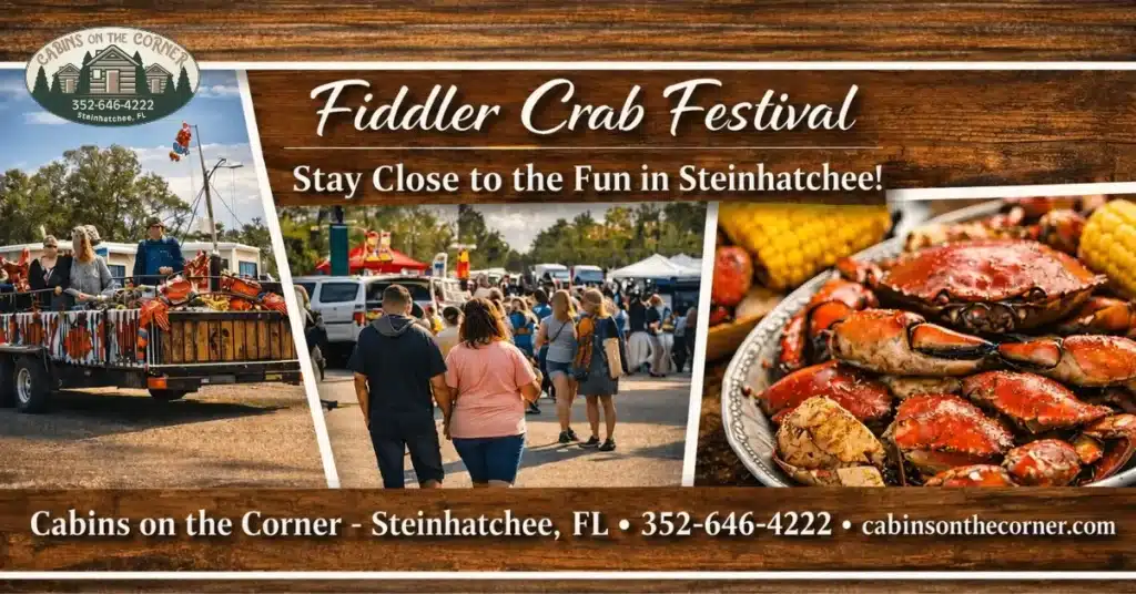 Fiddler Crab Festival Cabins Near the Action, Steinhatchee, FL