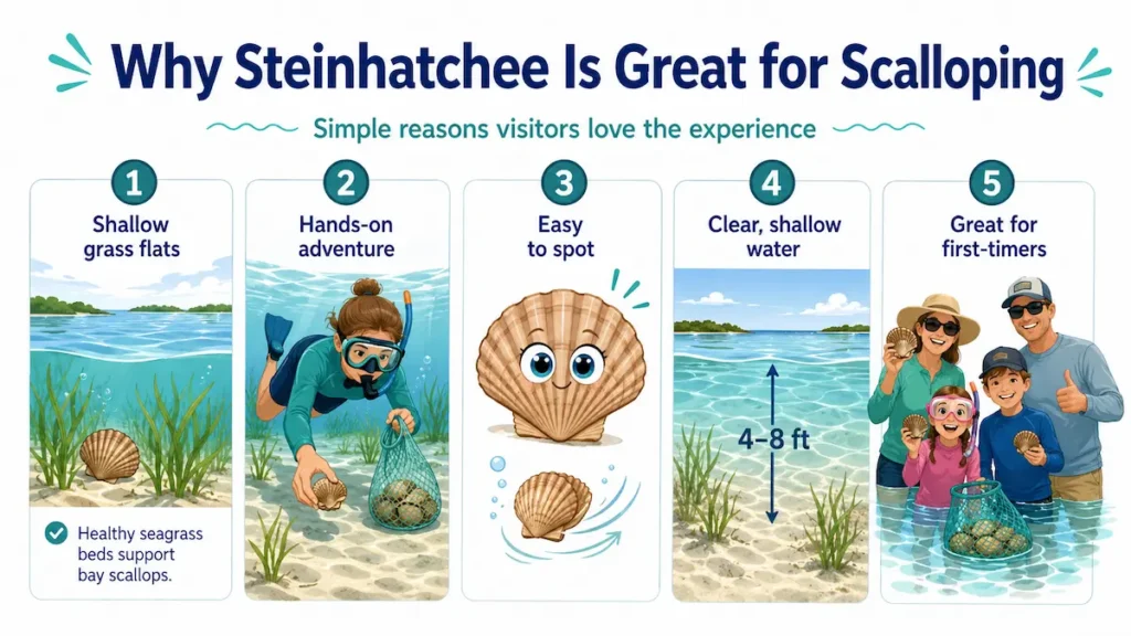 Why Visitors Love Scalloping in Steinhatchee