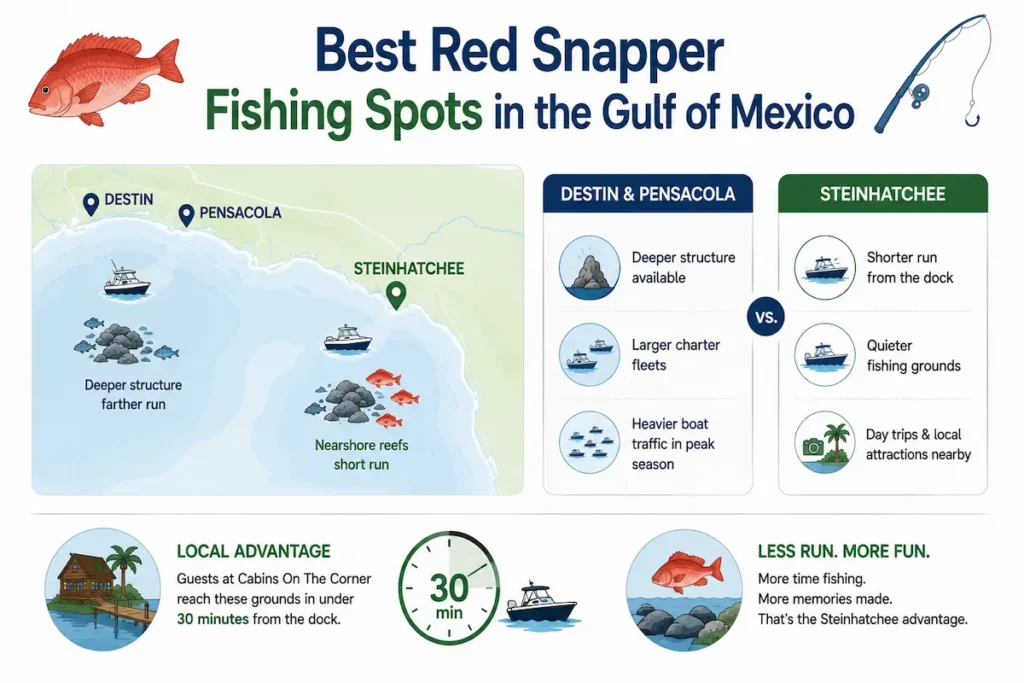 Best Red Snapper Fishing Spots in the Gulf of Mexico