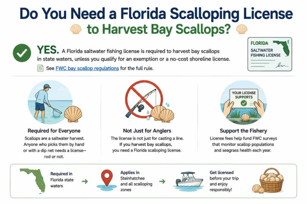 Do You Need a Florida Scalloping License to Harvest Bay Scallops?