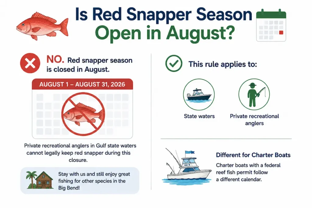 Is Red Snapper Season Open in August?