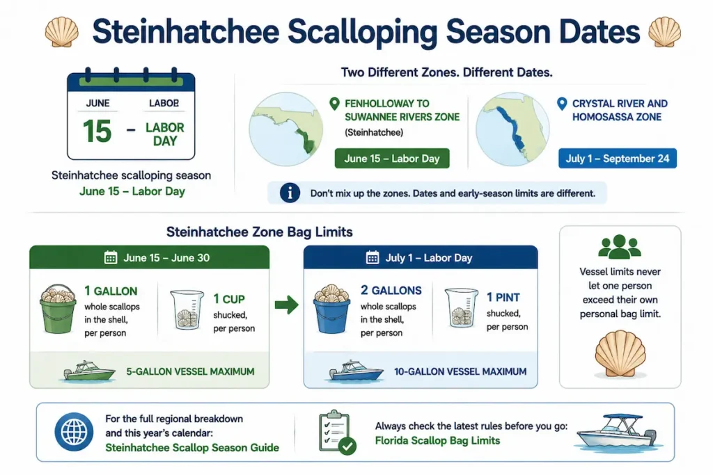 Steinhatchee Scalloping Season Dates