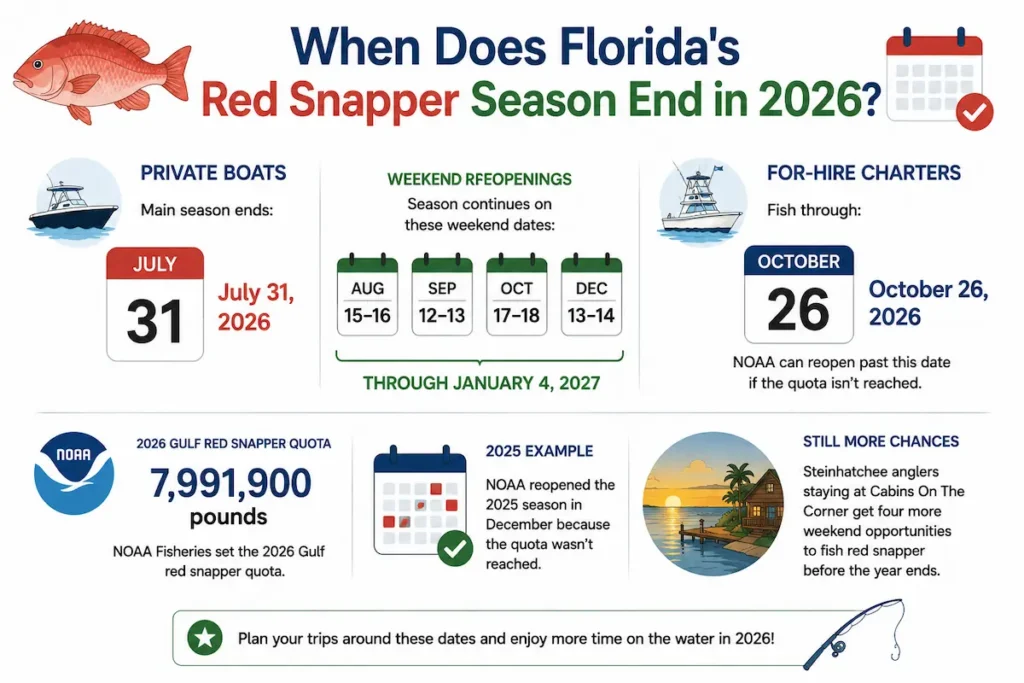 When Does Florida's Red Snapper Season End in 2026?