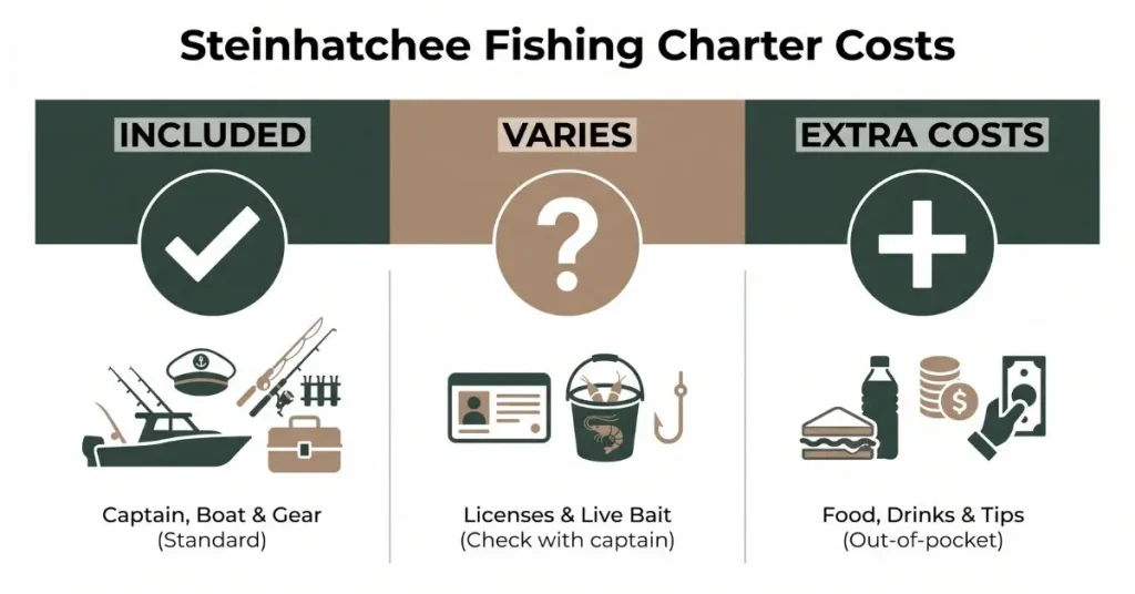 What Does Your Steinhatchee Fishing Charter Cost Cover?
