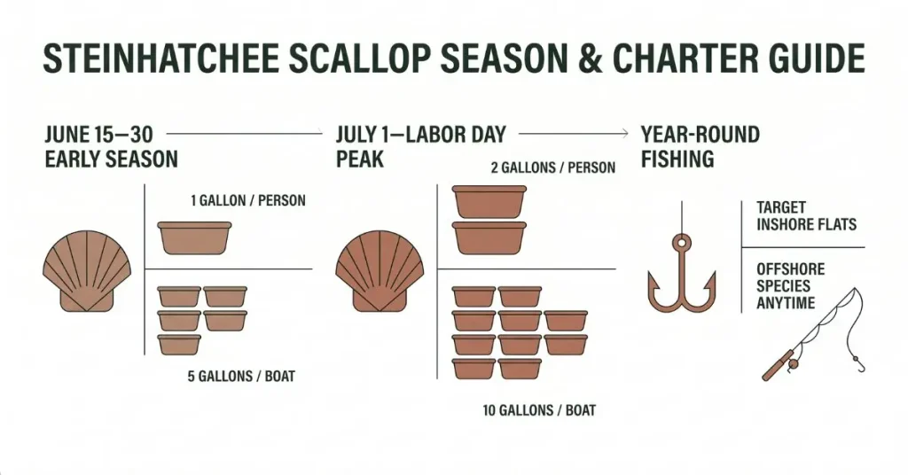 When Should You Book Your Steinhatchee Fishing Charter?